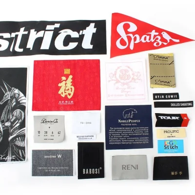  Логотип бренда Golden Small Woven Label for Garment Аксессуары