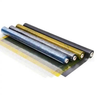 ESD Grid Strip Curtains Film Antistatic Transparent PVC Clear Black Сотовый завеса