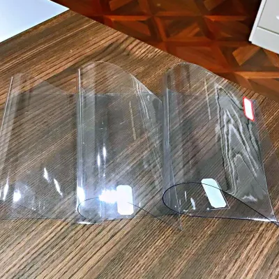 1 мм гибкий Негорючий Crystal Clear ПВХ пленок на стекло и шторки