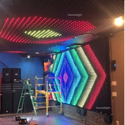  Светодиодная подсветка фона с Vision for Festival/Wedding, Fireproof LED Video Cloth