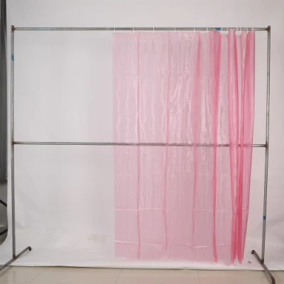  Легкий вес Premium Clear розового цвета пластика в ванной комнате есть душ шторки, 3D-пользовательских печатных ПВХ душ PEVA шторки