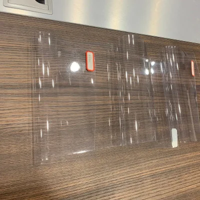  1 мм гибкий Негорючий Crystal Clear ПВХ пленок на стекло и шторки
