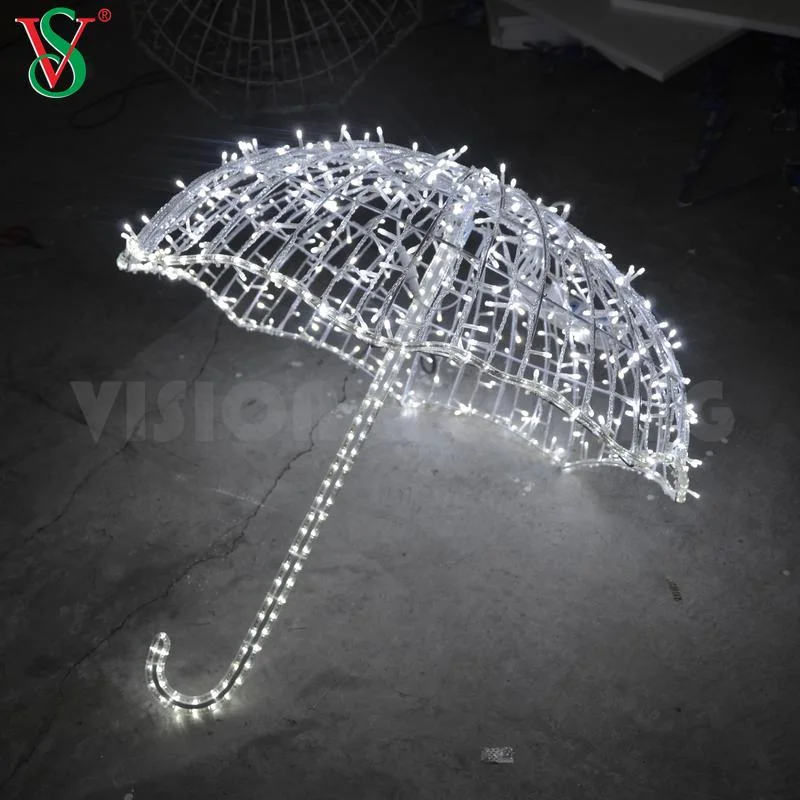 New Style Outdoor LED Hanging Umbrella Decoration Light