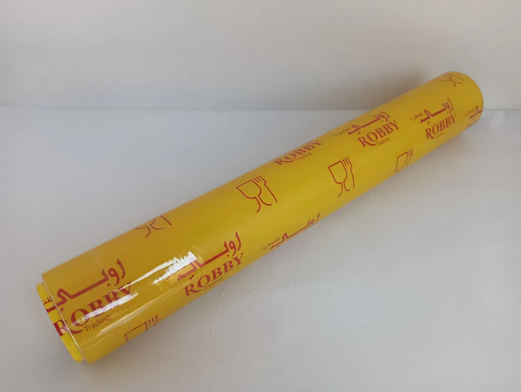 Food Grade Jumbo Roll Form Printed Moisture Proof Customized Soft Factory PVC Cling Film