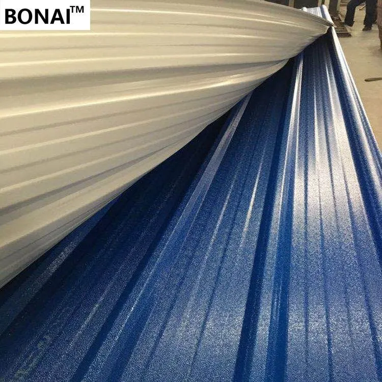 Langfang Bonai 2.2mm 2.5mm 3.0mm PVC Corrosion Corrugated Roof Sheet