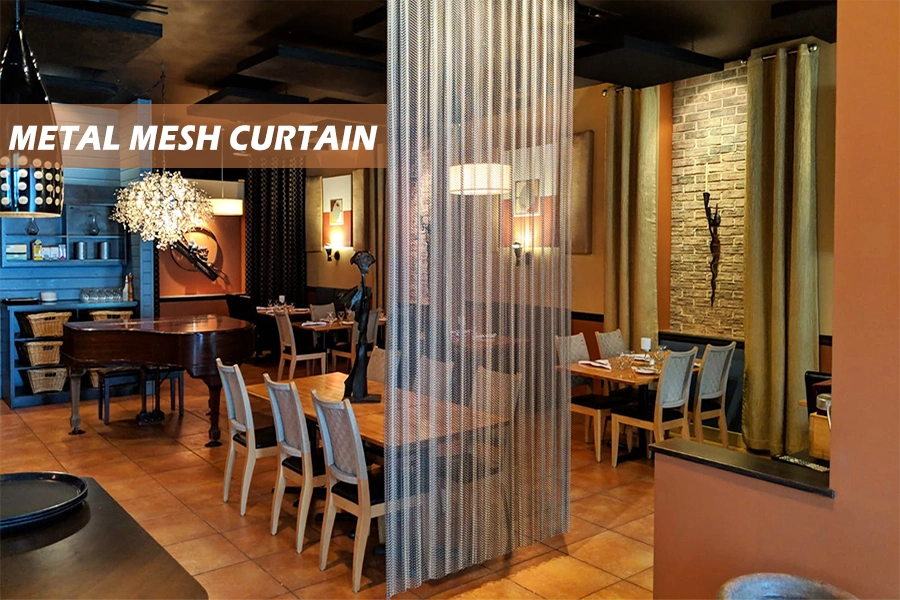 Flexible Fireproof Stainless Steel/Aluminium Metal Mesh Curtain