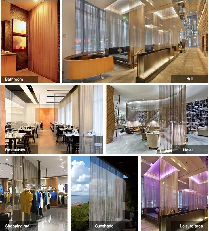 Flexible Fireproof Stainless Steel/Aluminium Metal Mesh Curtain