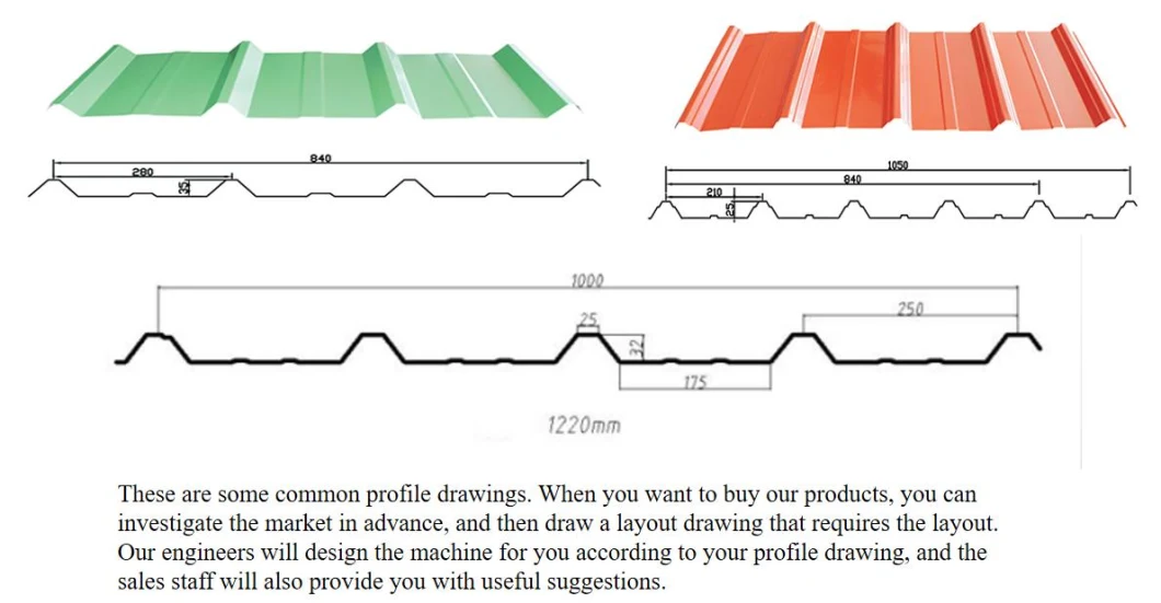 Tr6 Color Tile Making Machine Roofing Sheet Machinery Trapezoidal Rolling Equipment