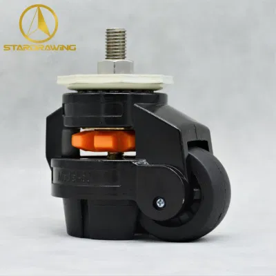 Stardrawing Adjustable Footmaster Leveling Casters Wheels Threaded Stem Type