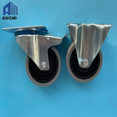 General Plate 2 Inch High Duty Swivel Casters Small Wheels for Industrial Accessories Without Brake