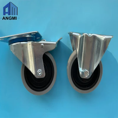 General Plate 2 Inch High Duty Swivel Casters Small Wheels for Industrial Accessories Without Brake