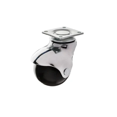 Benyu 2&quot; 1.5&quot; Gray Black Ball Caster with 40mm 50mm Rubber Plastic for Furniture
