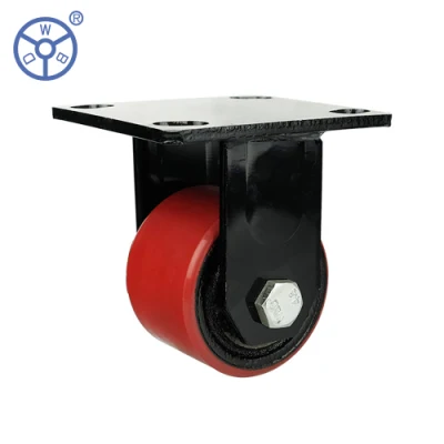 Wbd 3 Inch 500kg High Load Low Profile Casters Iron PU Wheel Small But Heavy-Duty Business Machine Castor for Furniture and Equipment