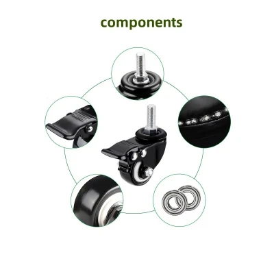 Benyu Casters 1.5/2/2.5&quot; Wheels for Furniture with Large Load Capacity