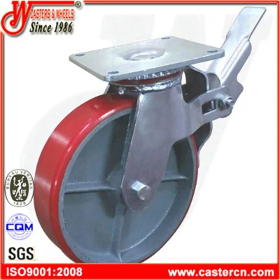 Heavy Duty Round Stem Industrial Scaffold Casters 450 Kg Capacity