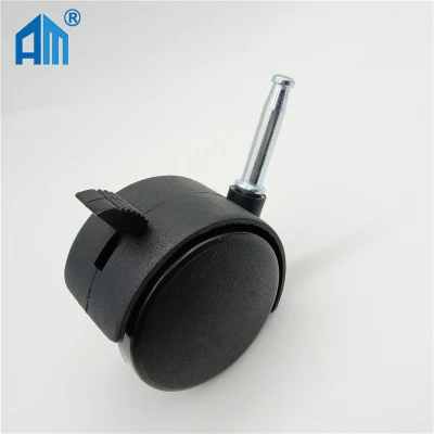 Small Furniture Caster White Black Color Polypropylene Caster