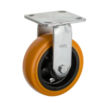 200mm Swivel Top Plate PU Heavy Duty Castor