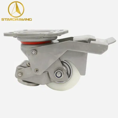 Stardrawing 304 Stainless Steel Leveling Caster Wheels Retractable