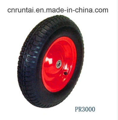 Pneumatic high Quality 16 Inches (16&quot;X4.00-8) Rubber Wheel (PR3000)