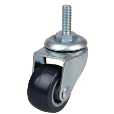 Factory Furniture 1.5/2/5.5/3 Inch Swivel Thread Stem PU Caster Wheel