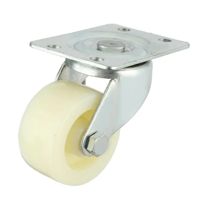 30-60kg 1.5inch 2inch 2.5inch 3inch Light Duty Plate Fat Nylon Castor Wheel