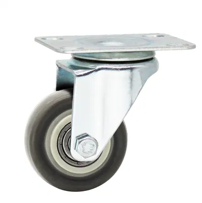 Wholesale Price Small Mini TPR Castor Furniture Casters and Wheels Light Duty 1.5&quot; Inch Rigid Caster Wheel