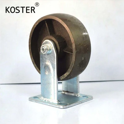 All Iron Casters Wheels 4 5 6 8 Inch Heavy Duty Cast Iron Castor