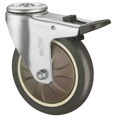 Supo Best Selling PU PA TPR Industrial Castor Caster Wheel for Cleaning Catering Equipment