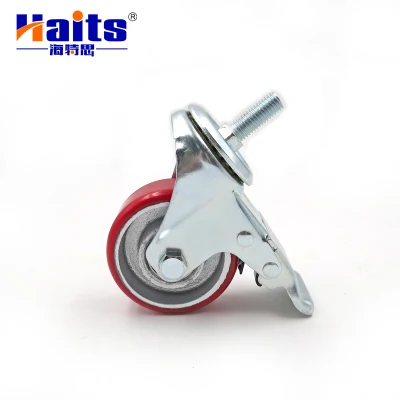 China Manufacturer 3.5 Inch Swivel Industrial PU Wheel Caster with Brake