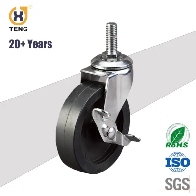 Flexible 3 Inch Small Size Duty Swivel Plate PP Caster