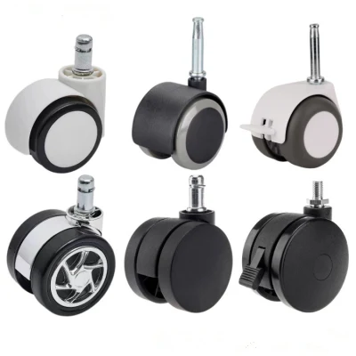 Universal Office Chair Casters Wheels Replacement Set of 5, Standard Heavy Duty Stem Desk Chair Wheels for All Floors