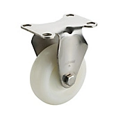 40mm Stem Swivel PP Wheel Casters Low Profile Move Cabinet Wheel Castor