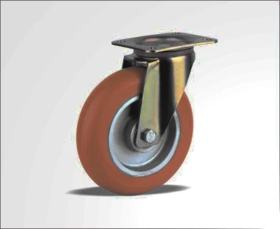 4&quot;5&quot;6&quot;8&quot; Inch Heavy Duty Loading Polyurethane Material Swivel Industrial Rubber Caster Trolley Cart Wheels