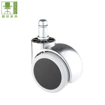 Rolling Chair Parts 60mm PU PA Rubber Casters for Gaming Chairs