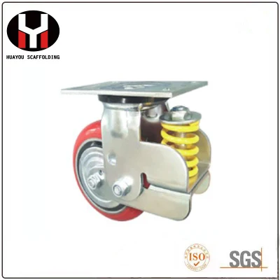 Heavy Duty Swivel Caster with Polyolefin Wheel (with side brake)
