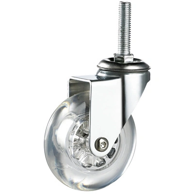 Ylcaster Transport Caster Wheel 3 Inch Furniture Stem Swivel Universal PU Castor