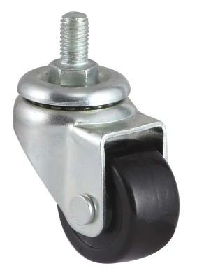 50mm Fixed Castor Small White Nylon Plastic Furniture Mini Caster Wheel