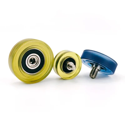 HXHV Single V groove window nylon bearing pulley sliding aluminium roller wheel for Furniture casters
