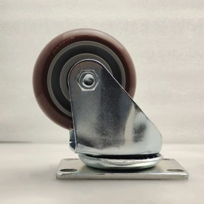 2.5inch 3inch 4inch 5inch PU Furniture Spinning Cart Casters Polyurethane Swivel Caster Wheels