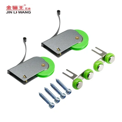 Factory Furniture Hardware Total Solution OEM ODM Wardrobe Sliding Door Roller Pulley Wheels Galvanized Metal Iron Steel Plastic Nylon Pully