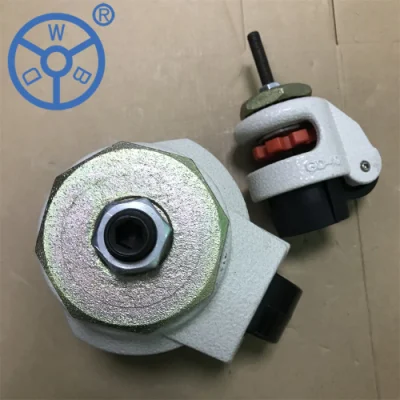 Wbd High-Adjustability Extended-Stem Leveling Castor Corrosion-Resistant Heavy Duty Threaded Stem Machine Retractable Casters with Ivory Hue Powder Coat Paint