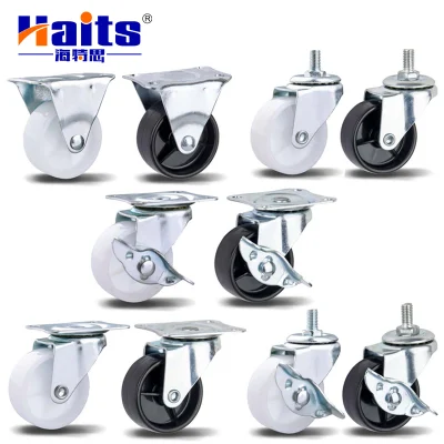 Rubber Swivel Office Chair Caster Furniture Castor Caster Wheel Light Duty Small Plastic Home Office Style