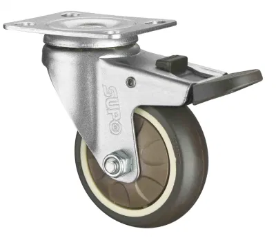 Supo Best Selling PU PA TPR Industrial Castor Caster Wheel for Cleaning Catering Equipment