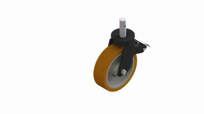 Swivel Caster PA Wheel Scaffolding Caster with Plate