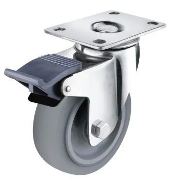 Heavy Duty 200kg 1.5 Inch 40mm 360 Rotatable Screw Swivel Castor Wheels Trolley Rubber Protective Furniture Caster