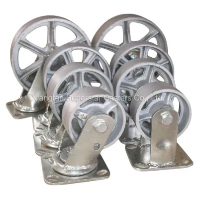 Industrial Semi-Steel Heavy Duty Caster Wheel 100mm 125mm 150mm 200mm