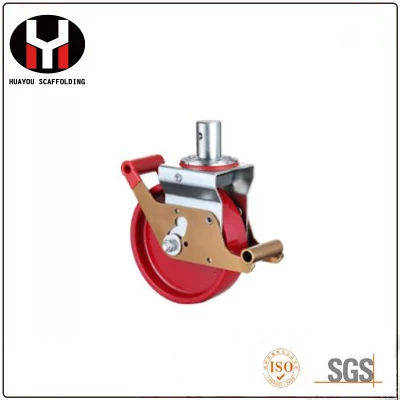 Heavy Duty Swivel Caster with Polyolefin Wheel (with side brake)