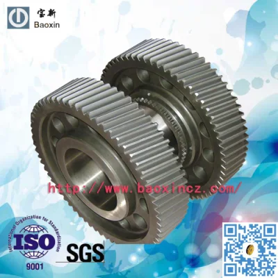 SAE 42CrMo Double Flang Heavy Duty Trolley Wheels