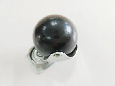 Benyu 2&quot; 1.5&quot; Gray Black Ball Caster with 40mm 50mm Rubber Plastic for Furniture