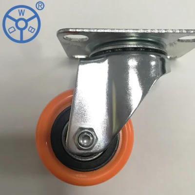 Rotating Castors Brake Mini Light Duti Caster Wheel Bolt Hole 2 Inch 3 Inch Metal Castor Swivel PVC Material